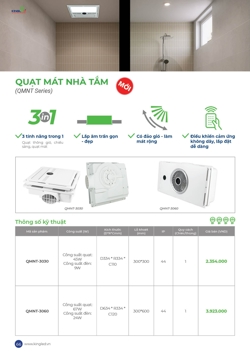 Báo giá Quạt mát nhà tắm 2026